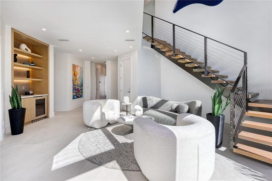 Furnished interior view inside a new home in , Longboat Key (Image 10). Furnished interior view inside a new home in , Longboat Key (Image 10).