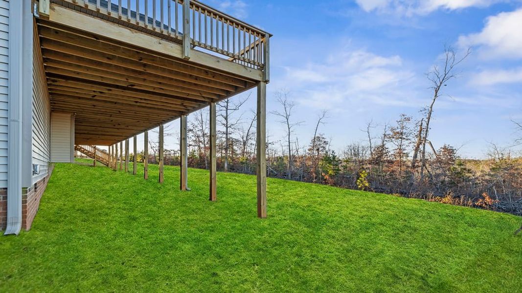Exterior details and patio area of a home in Shadowood II, Seneca (Image 20).