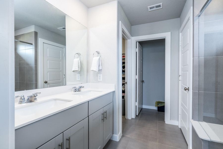 Furnished interior view inside a new home in Pine Lake Cove - Traditional Series, Montgomery (Image 7).