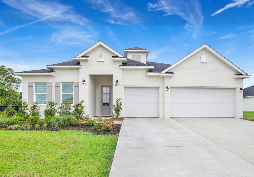 Front exterior of a new home in Cantonment, Cantonment, FL, highlighting curb appeal (Image 23).
