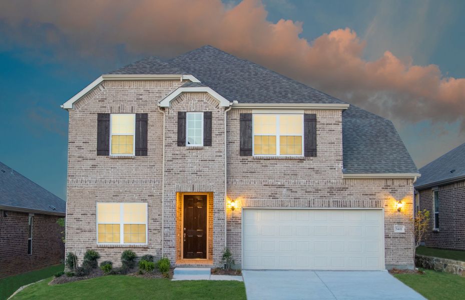 The Lexington, a two-story home with 2-car garage,