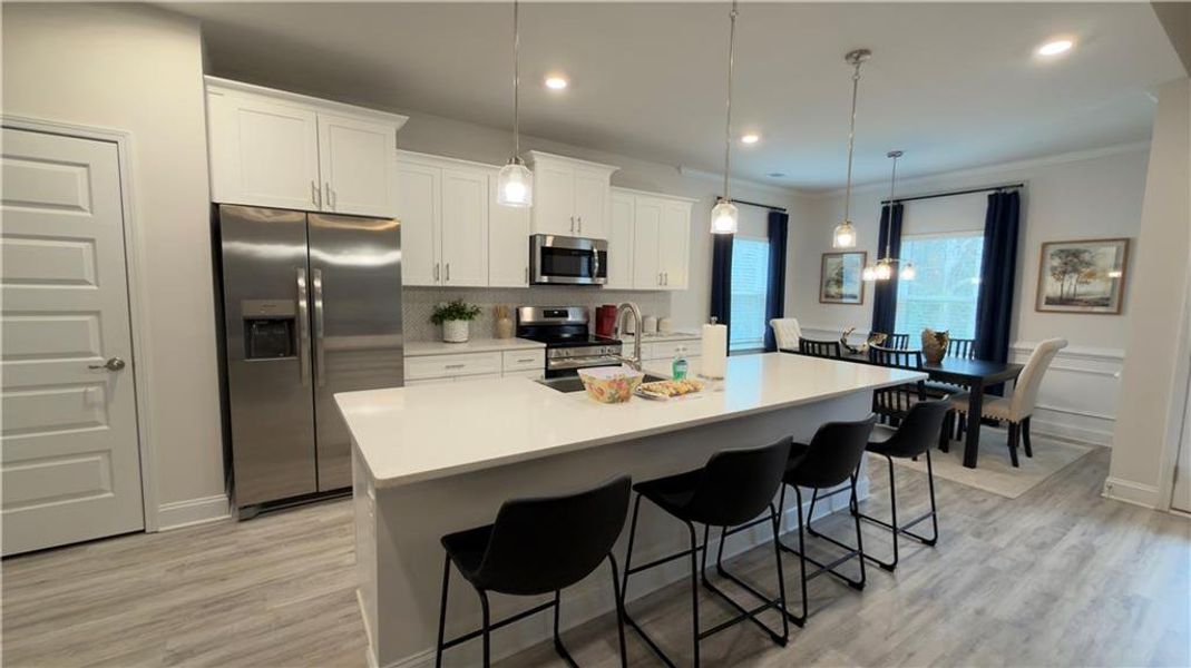 Furnished interior view inside a new home in Habersham Meadows, Demorest (Image 14).
