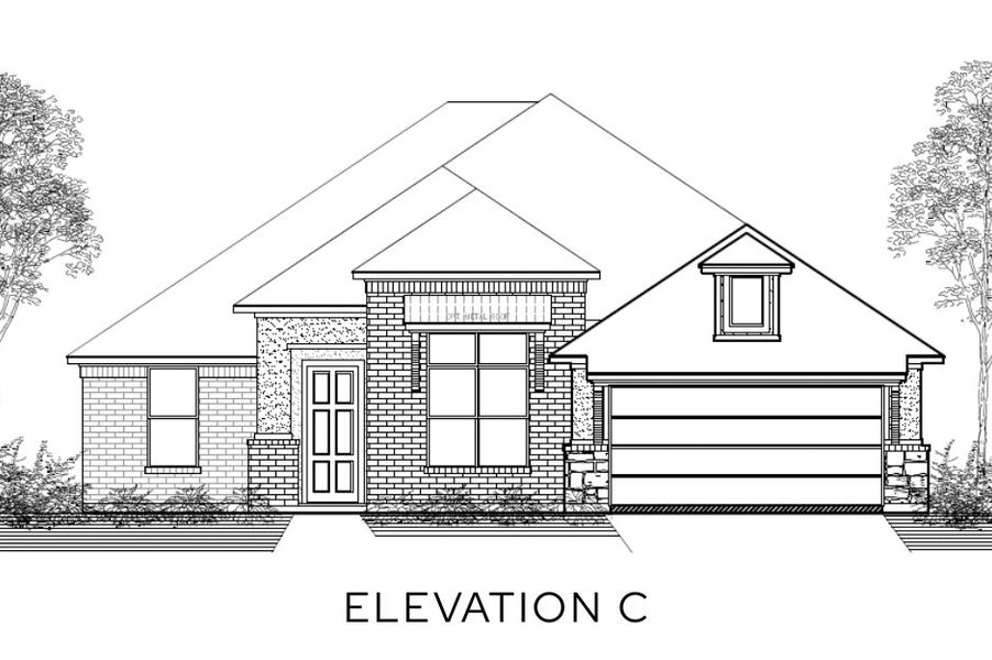 Representative rendering of the exterior for the The Lakeview by Lillian Custom Homes (Image 4).