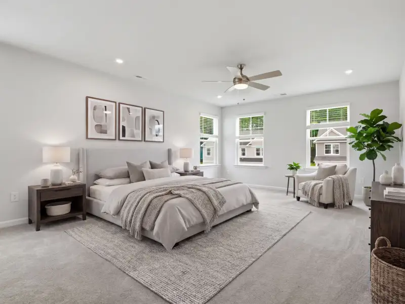 Furnished interior view inside a new home in Fallbrook Single Family Homes, Indian Trail (Image 20).