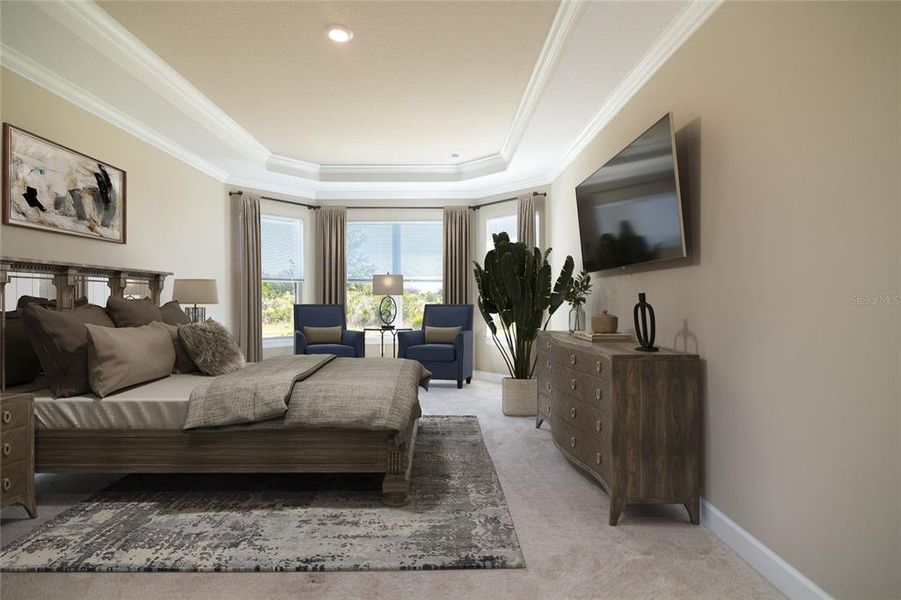 Furnished interior view inside a new home in Esplanade at Wiregrass Ranch, Wesley Chapel (Image 17).