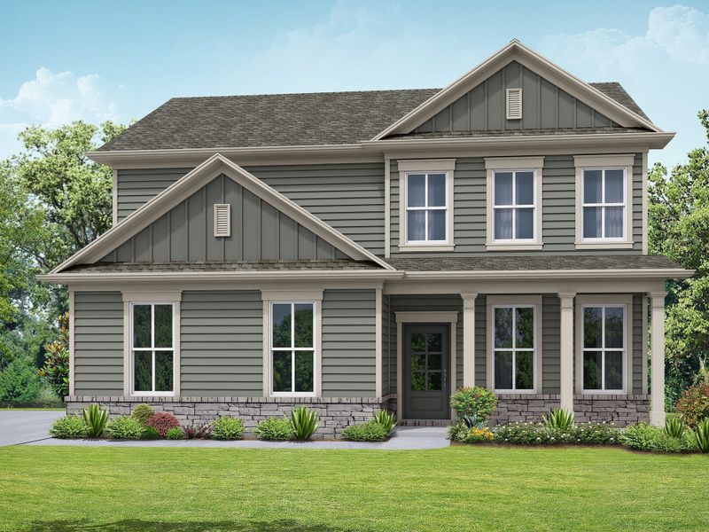 Front exterior of a home in the Legends at Old Monroe community, located in Monroe, GA (Image 10).