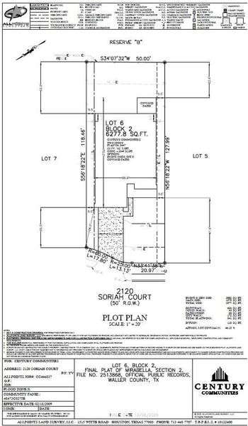 2D floor plan layout of this home in Mirabella, Brookshire, TX (Image 3).