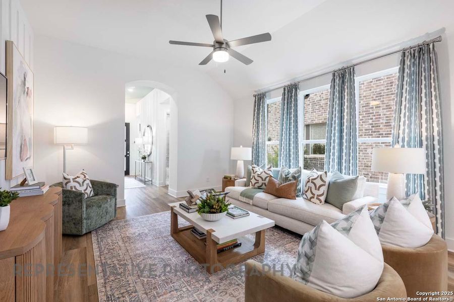Furnished interior view inside a new home in Prominence, San Antonio (Image 16).