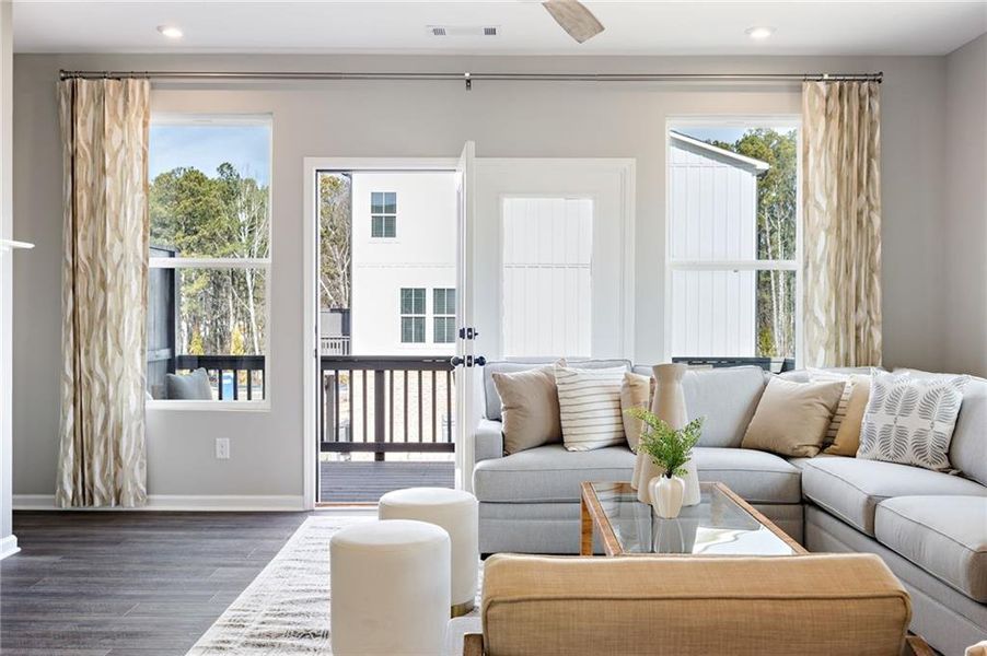 Furnished interior view inside a new home in Waverly at Buice Lake, Acworth (Image 4).