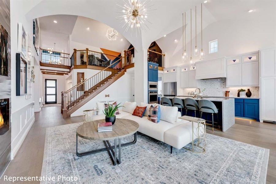 Furnished interior view inside a new home in Justin Crossing, Justin (Image 9).