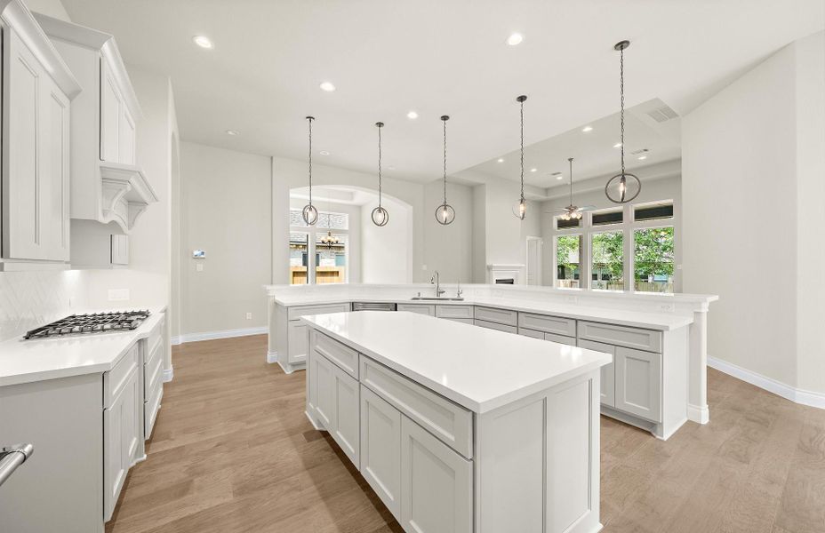 Furnished interior view inside a new home in The Woodlands Hills 65′, Willis (Image 13).