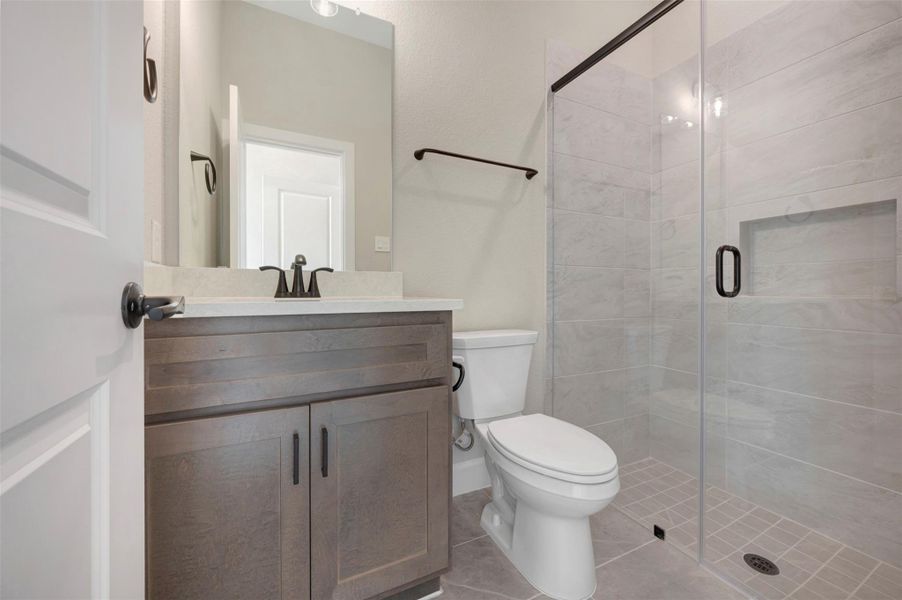 Furnished interior view inside a new home in COLTON - Reserve Collection, Todd Mission (Image 7).