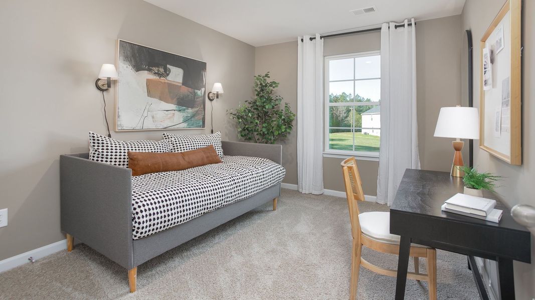 Representative furnished interior of a home built from the Aisle by D.R. Horton in The Grove at Riley's Meadow, Haw River (Image 16).