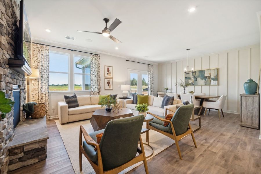 Furnished interior view inside a new home in The Retreat at Laurelbrook, Sherrills Ford (Image 6).