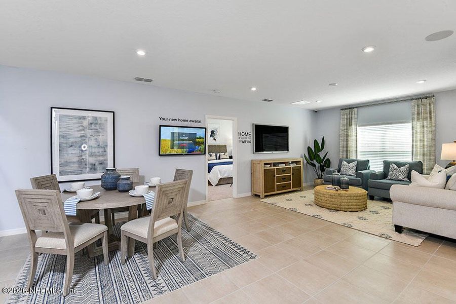 Furnished interior view inside a new home in Coopers Meadow, Jacksonville (Image 10).