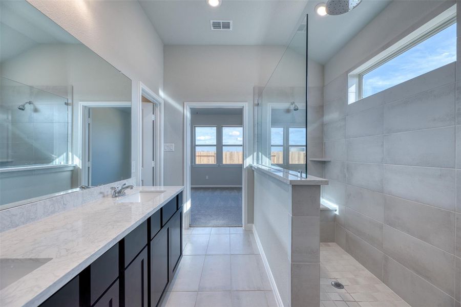 Furnished interior view inside a new home in Aldeana - Tejas Collection, Bonney (Image 8).