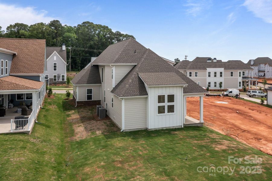 Front exterior of a new home in Lakeside Pointe, Sherrills Ford, NC, highlighting curb appeal (Image 25).