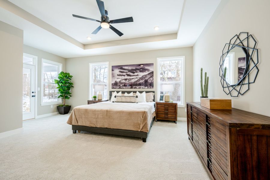 Representative furnished interior of a home built from the Morgan by Fischer Homes in Easton Park, Dallas (Image 21).