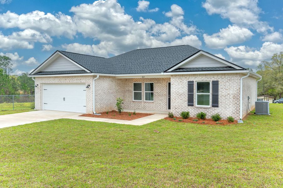 Representative exterior photo of a completed home built from the Adeline by CJL Homes in Oak Hollow, Crestview, FL (Image 16).
