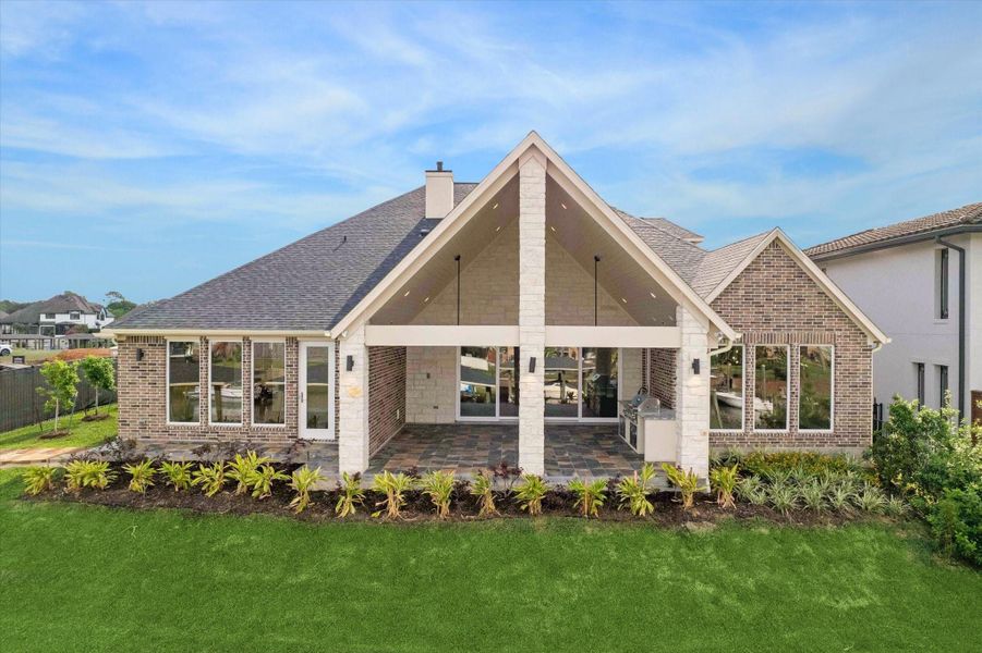 Front exterior of a new home in , Kemah, TX, highlighting curb appeal (Image 23).