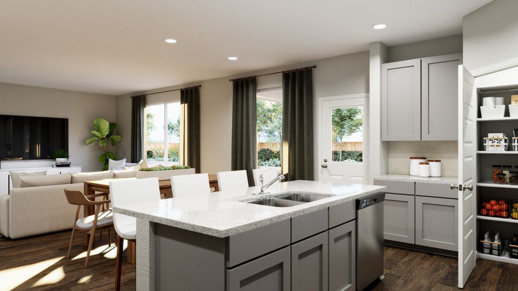 Representative furnished interior of a home built from the The Sienna - April Sound by Legend Homes in Lake Conroe Area Homes, Montgomery (Image 11).