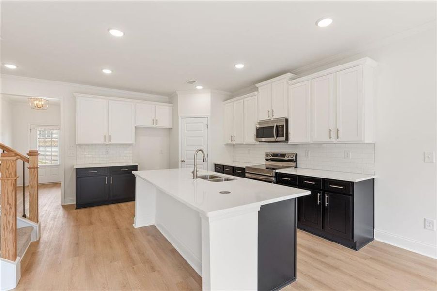 Furnished interior view inside a new home in Clark Farms, Flowery Branch (Image 13).