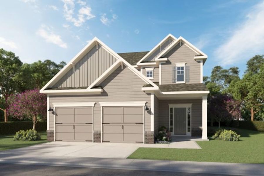 Representative exterior photo of a completed home built from the Bradley by Kerley Family Homes in Sawmill Creek, Austell, GA (Image 5).