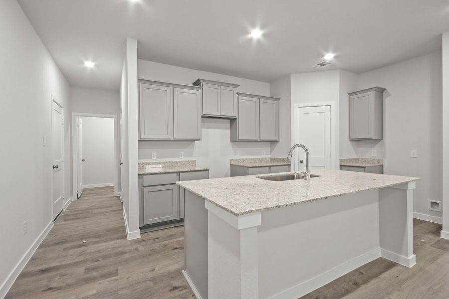 Furnished interior view inside a new home in Lakes at Crockett Martin, Conroe (Image 3).