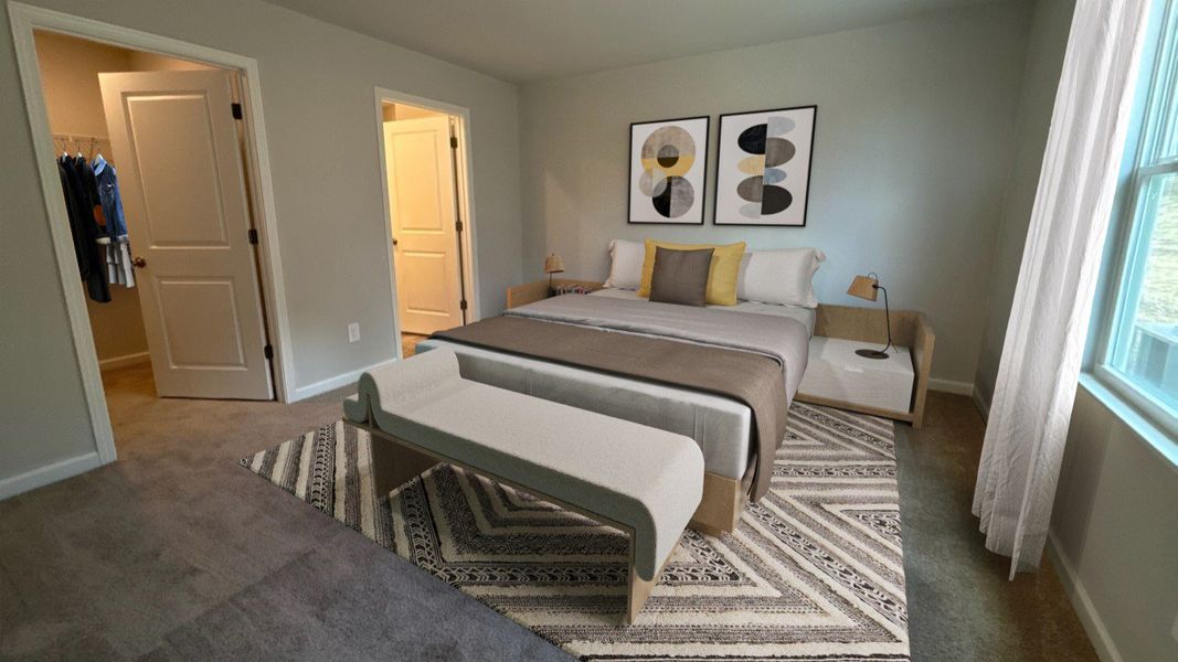 Furnished interior view inside a new home in Saddle Trace, Lewisburg (Image 7).