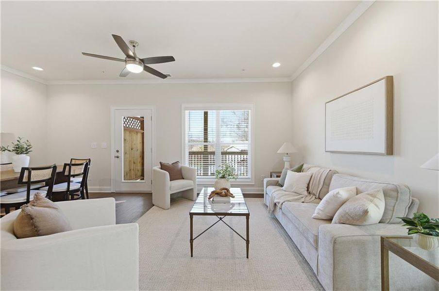 Furnished interior view inside a new home in , Marietta (Image 4). Furnished interior view inside a new home in , Marietta (Image 4).