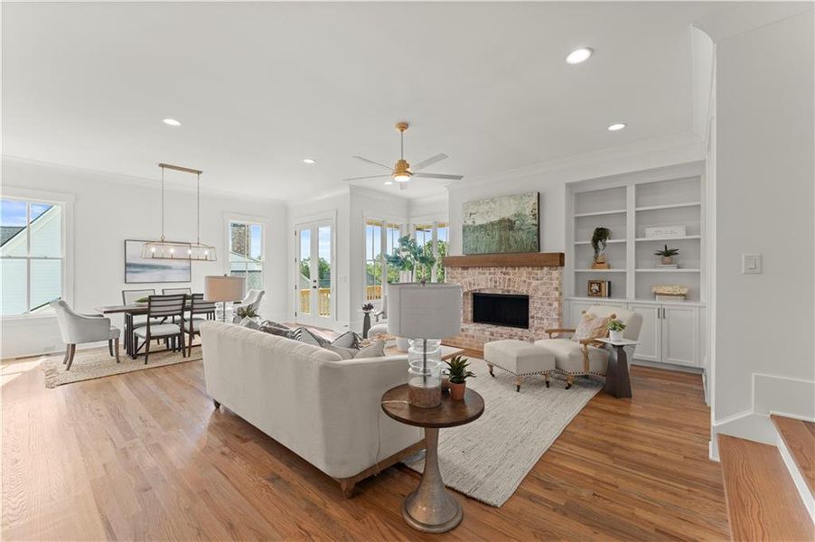 Furnished interior view inside a new home in , Marietta (Image 9). Furnished interior view inside a new home in , Marietta (Image 9).