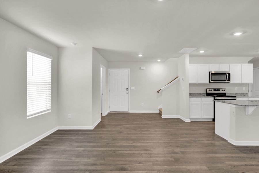 Representative unfurnished interior of a home built from the Aisle by D.R. Horton in Hawk's Ridge, Rossville (Image 14). Representative unfurnished interior of a home built from the Aisle by D.R. Horton in Hawk's Ridge, Rossville (Image 14).