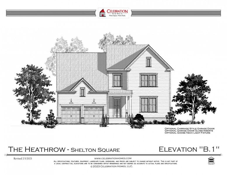 Representative rendering of the exterior for the Heathrow by Celebration Homes (Image 11).