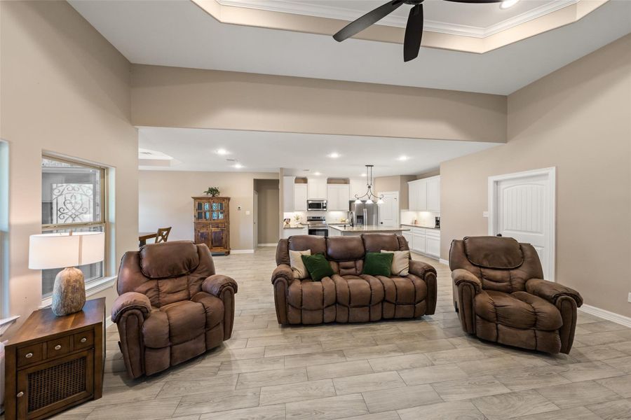 Furnished interior view inside a new home in , Livingston (Image 6). Furnished interior view inside a new home in , Livingston (Image 6).