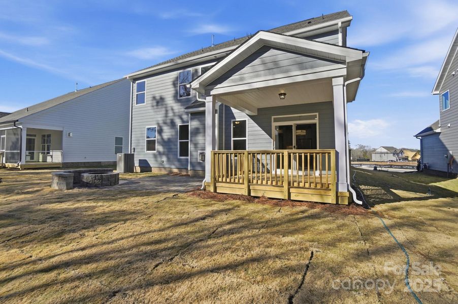 Covered Deck and Firepit