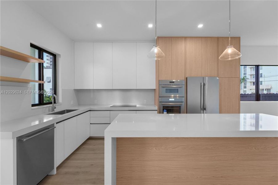 Furnished interior view inside a new home in , Miami (Image 10).