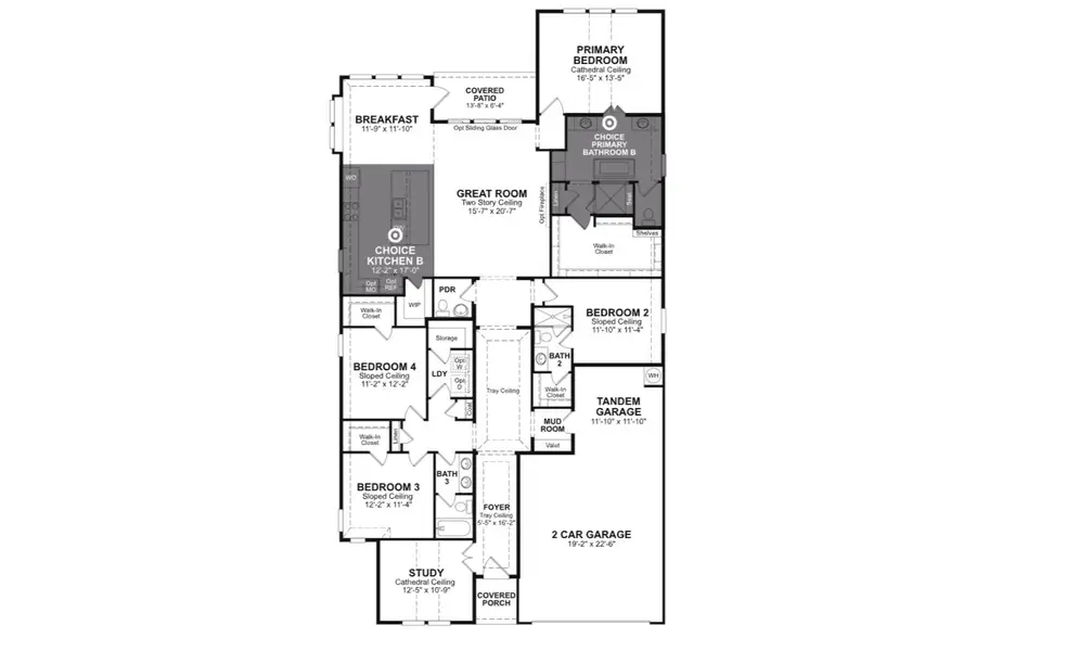 2D floor plan layout for the Langston by Beazer Homes in Ellwood: Prestige Collection, Iowa Colony, TX (Image 4). 2D floor plan layout for the Langston by Beazer Homes in Ellwood: Prestige Collection, Iowa Colony, TX (Image 4).
