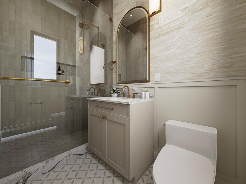 Furnished interior view inside a new home in , Heath (Image 23).
