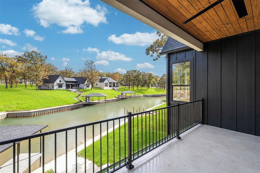 Covered balcony off main living room Covered balcony off main living room