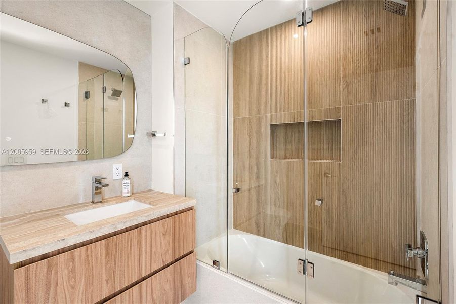 Furnished interior view inside a new home in , Miami (Image 28).