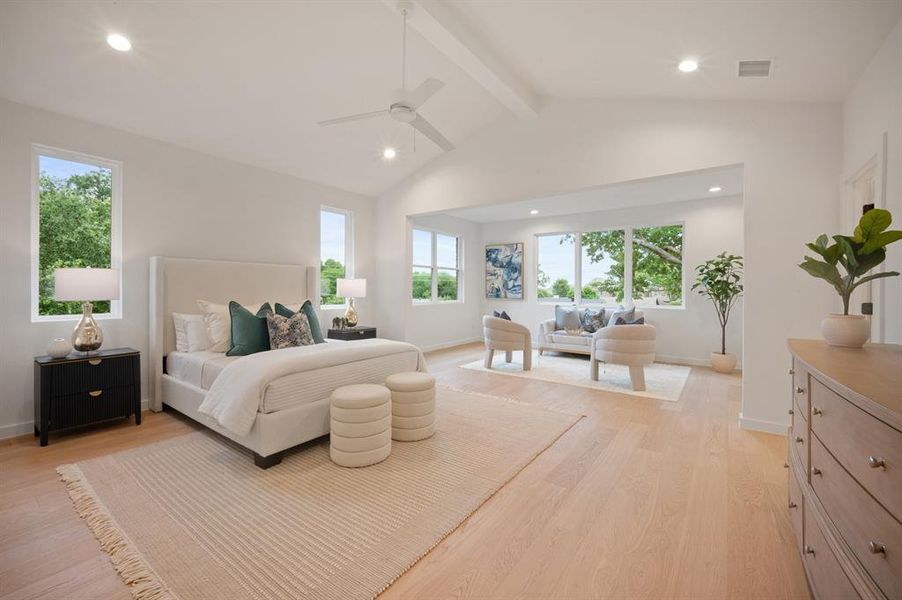 Furnished interior view inside a new home in , Dallas (Image 13).