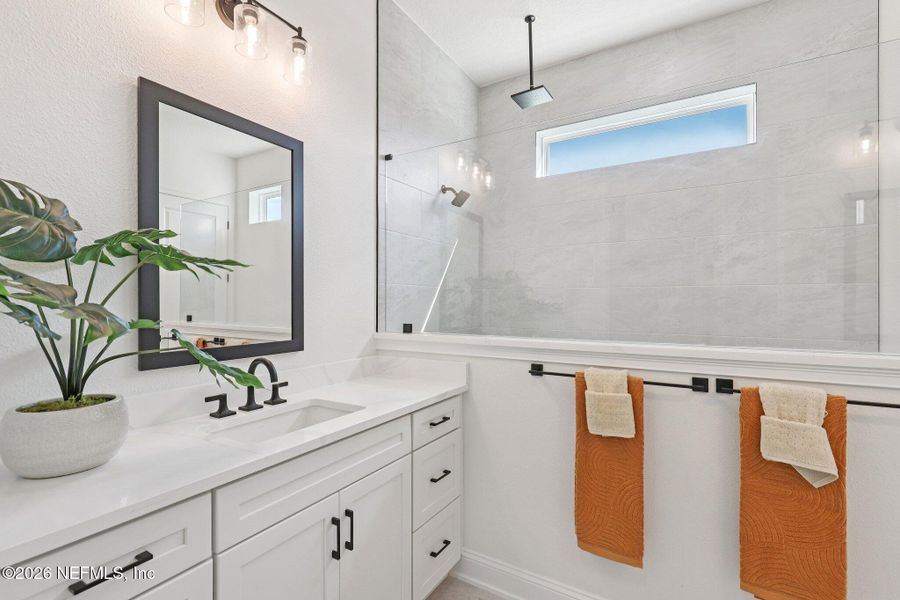Furnished interior view inside a new home in Middlebourne, St. Johns (Image 45). Furnished interior view inside a new home in Middlebourne, St. Johns (Image 45).