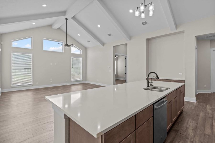 Furnished interior view inside a new home in Sienna Lakes, San Antonio (Image 10).