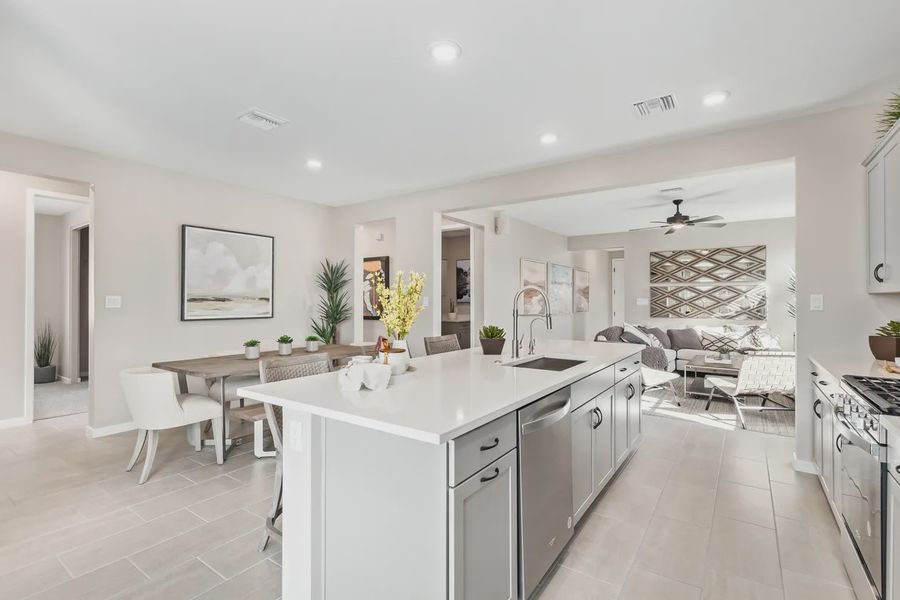 Furnished interior view inside a new home in Camilo at Santana, Yuma (Image 15).