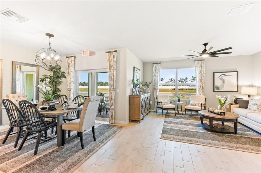 Furnished interior view inside a new home in Gulf Cove, Port Charlotte (Image 11).