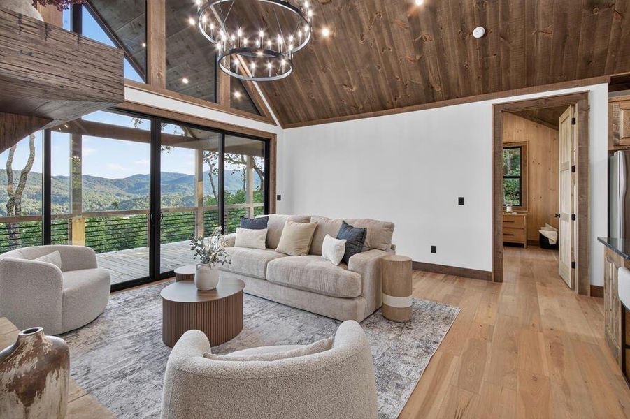 Furnished interior view inside a new home in , Blue Ridge (Image 59).