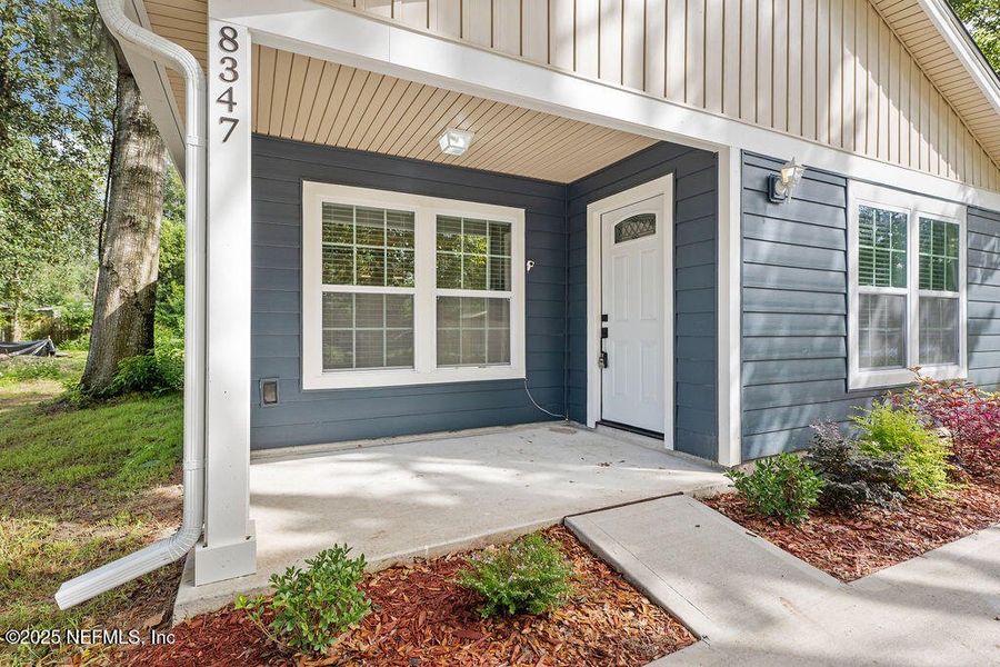 Exterior details and patio area of a home in , Jacksonville (Image 1). Exterior details and patio area of a home in , Jacksonville (Image 1).
