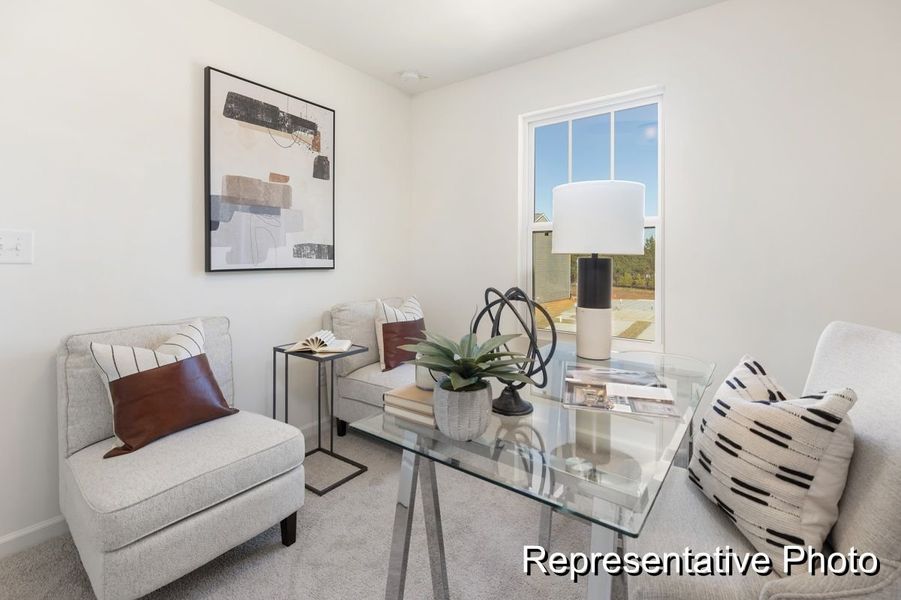 Furnished interior view inside a new home in Village Heights TH, Greensboro (Image 7).