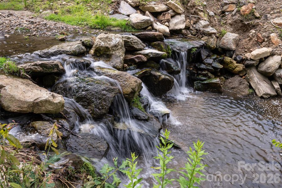 Creek behind home