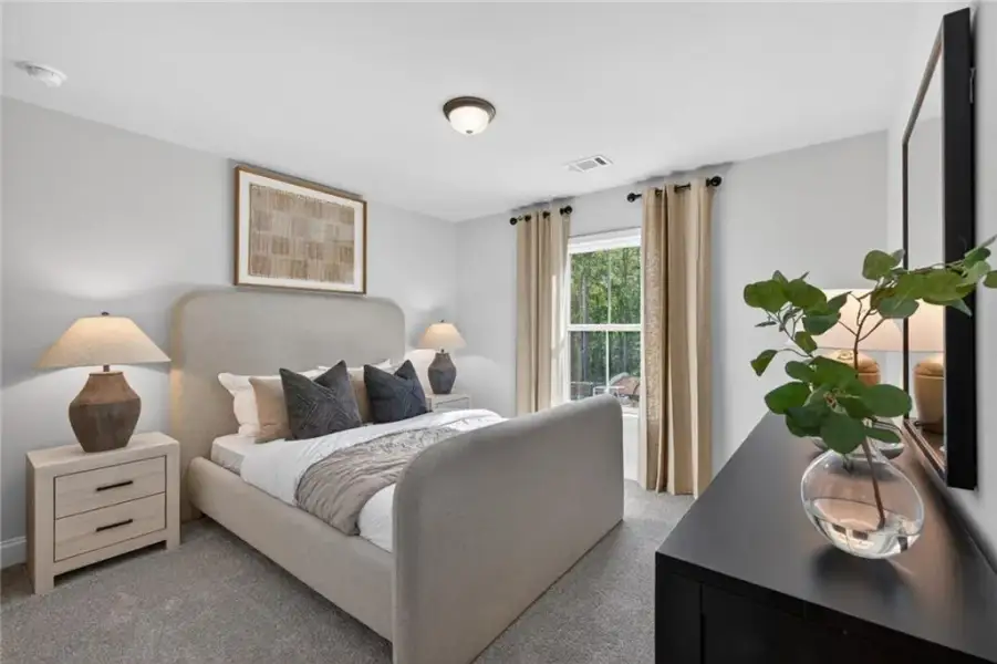 Furnished interior view inside a new home in Ansley Towns, Cumming (Image 31).